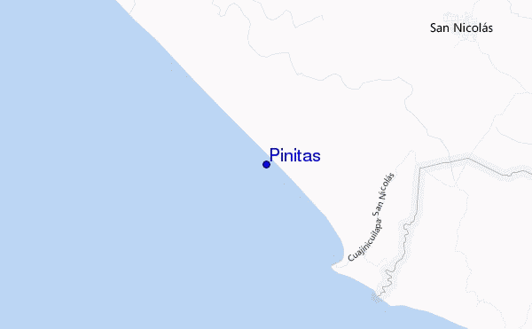 locatiekaart van Pinitas