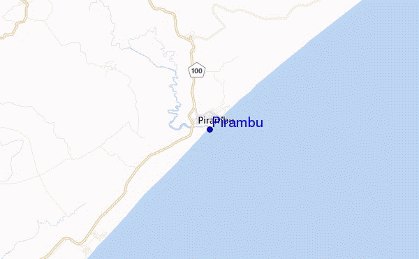 locatiekaart van Pirambu