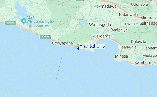 locatiekaart van Plantations
