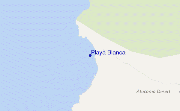 locatiekaart van Playa Blanca