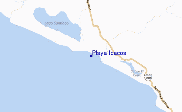 locatiekaart van Playa Icacos