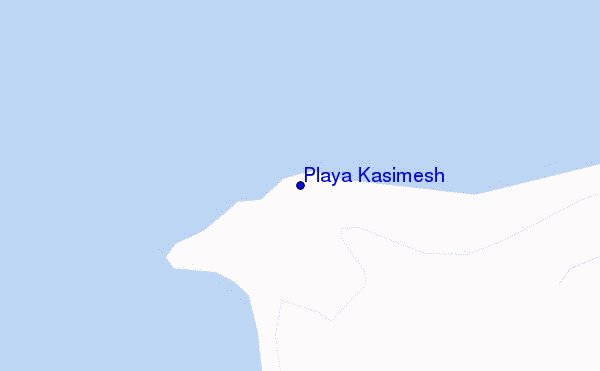 locatiekaart van Playa Kasimesh