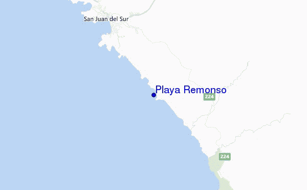 locatiekaart van Playa Remonso