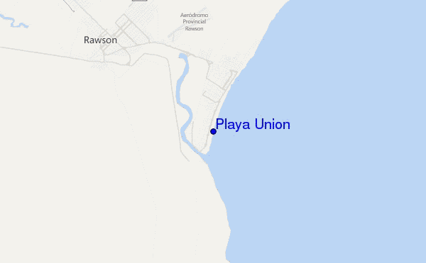 locatiekaart van Playa Union