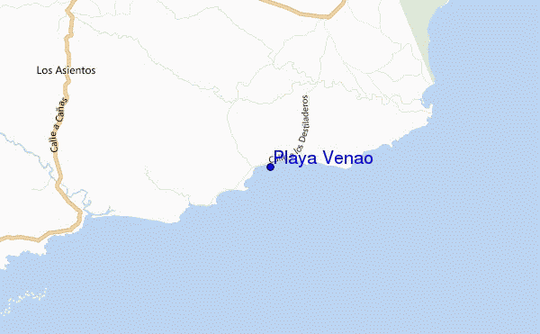locatiekaart van Playa Venao