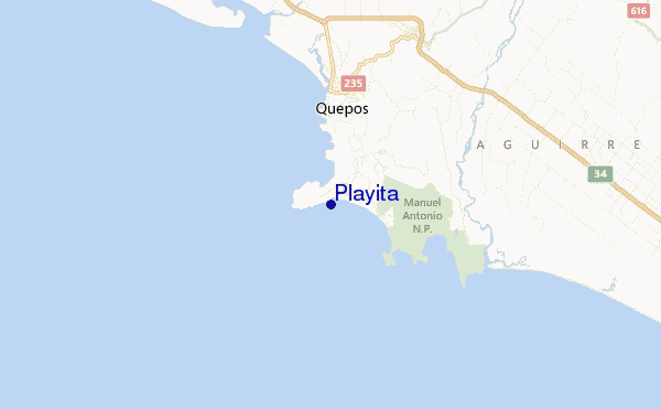 locatiekaart van Playita