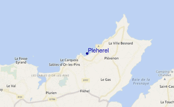 locatiekaart van Pleherel