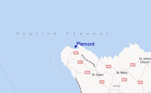 locatiekaart van Plemont