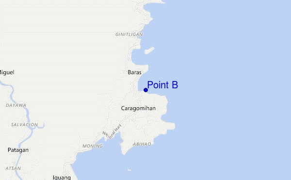locatiekaart van Point B