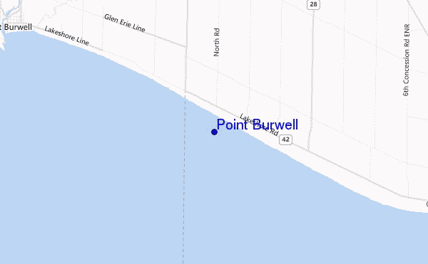 locatiekaart van Point Burwell