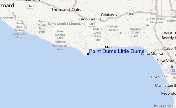 Point Dume Little Dume Location Map