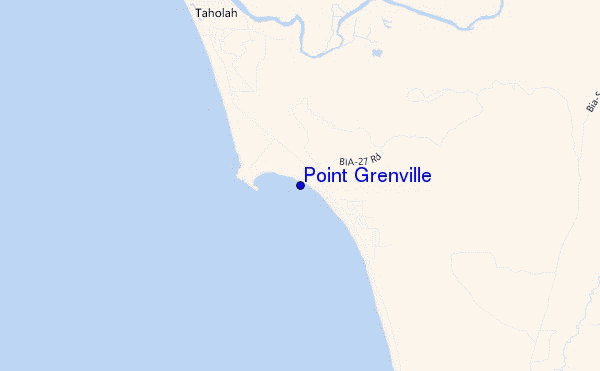 locatiekaart van Point Grenville