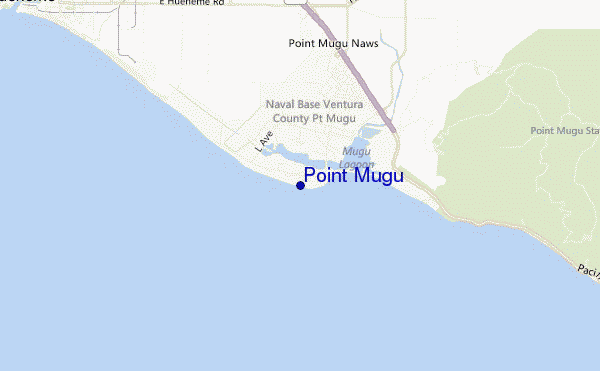 locatiekaart van Point Mugu