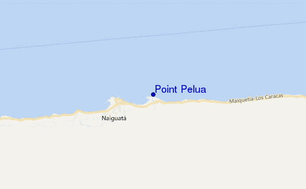 locatiekaart van Point Pelua