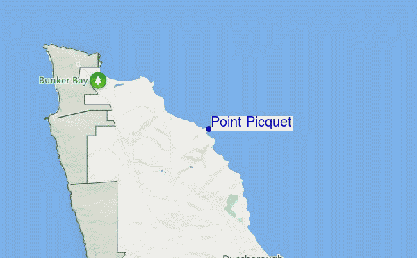 locatiekaart van Point Picquet
