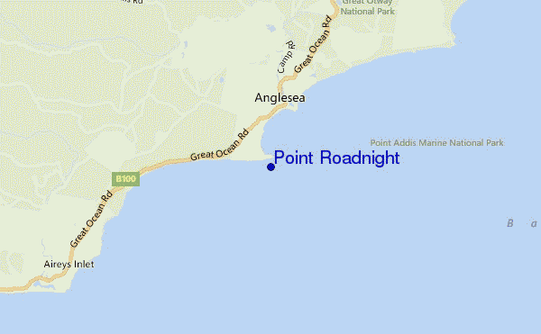 locatiekaart van Point Roadnight