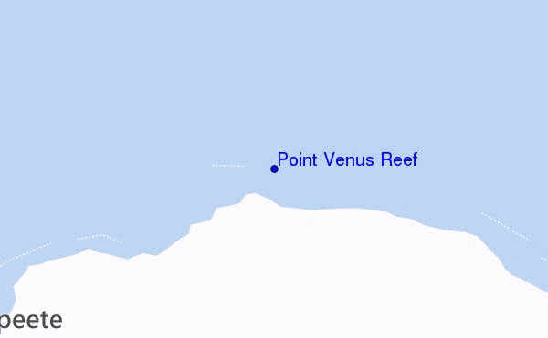 locatiekaart van Point Venus Reef
