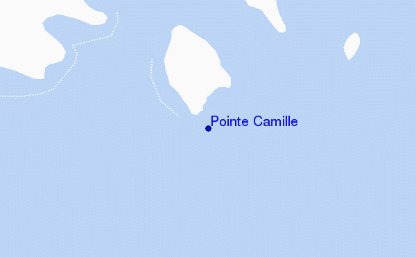 locatiekaart van Pointe Camille