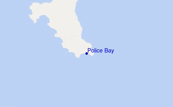 locatiekaart van Police Bay