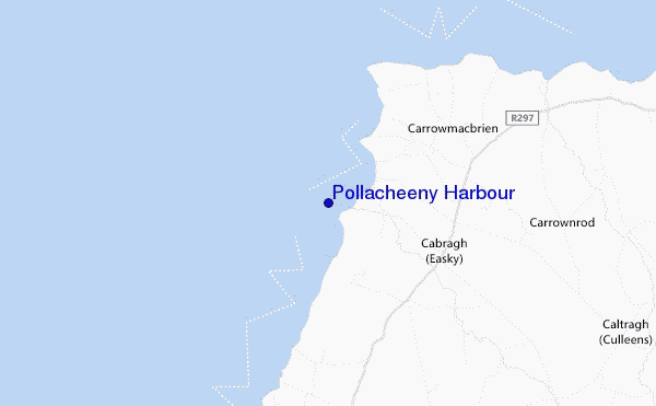 locatiekaart van Pollacheeny Harbour