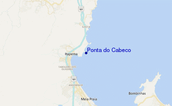 locatiekaart van Ponta do Cabeco