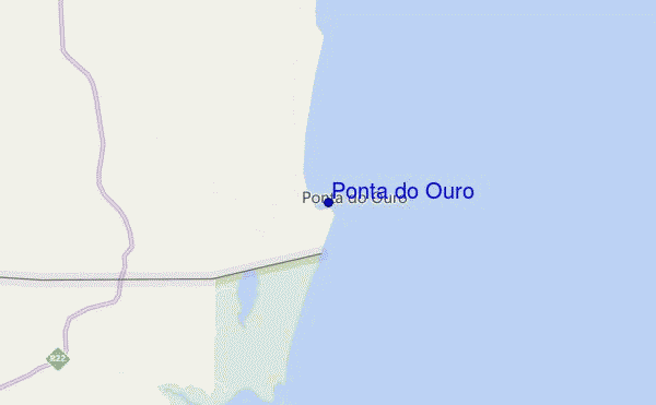 locatiekaart van Ponta do Ouro