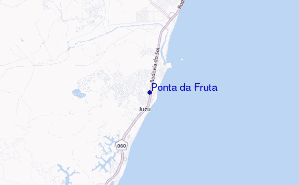 locatiekaart van Ponta da Fruta