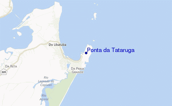 locatiekaart van Ponta da Tataruga