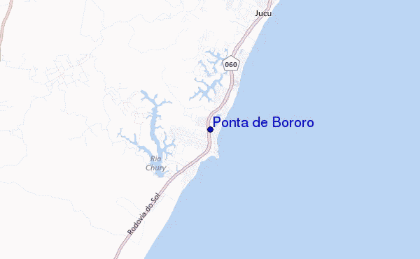 locatiekaart van Ponta de Bororo