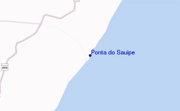 locatiekaart van Ponta do Sauipe