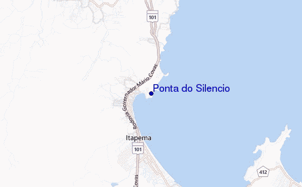 locatiekaart van Ponta do Silencio