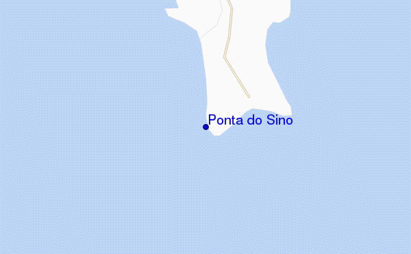 locatiekaart van Ponta do Sino