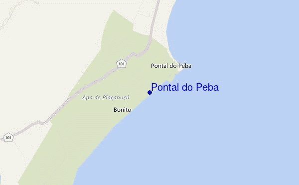 locatiekaart van Pontal do Peba