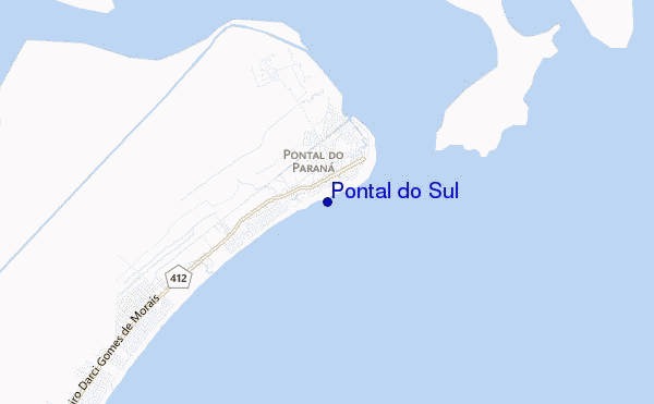 locatiekaart van Pontal do Sul