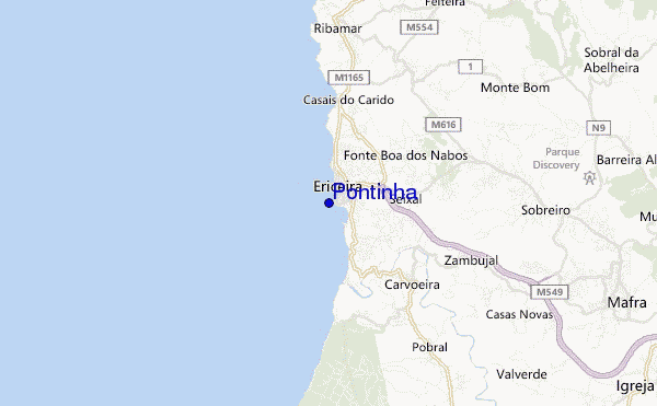 locatiekaart van Pontinha