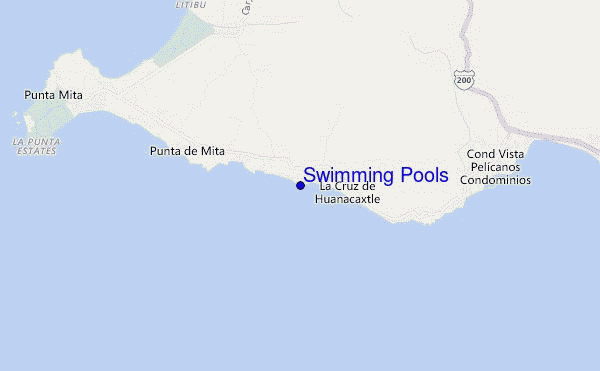 locatiekaart van Swimming Pools