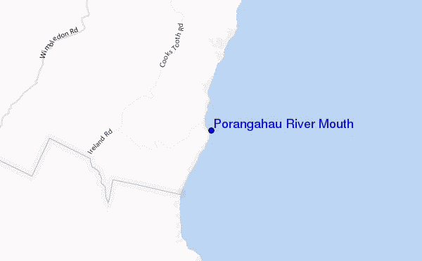 locatiekaart van Porangahau River Mouth