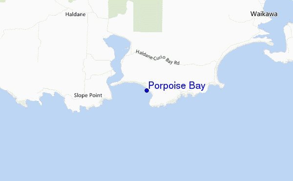 locatiekaart van Porpoise Bay