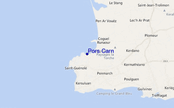 locatiekaart van Pors Carn