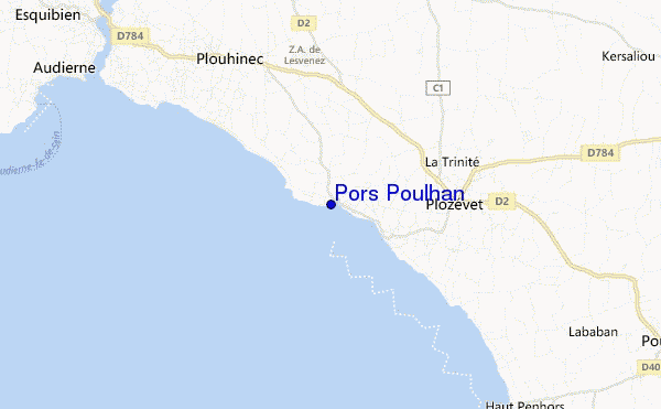 locatiekaart van Pors Poulhan