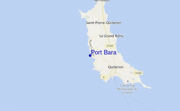 locatiekaart van Port Bara