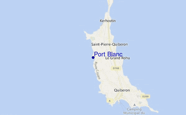 locatiekaart van Port Blanc