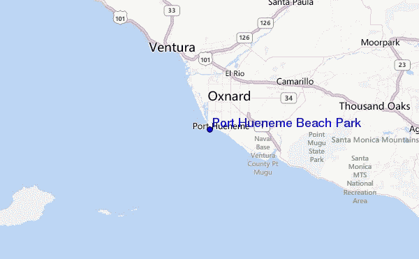 Port Hueneme Beach Park Location Map
