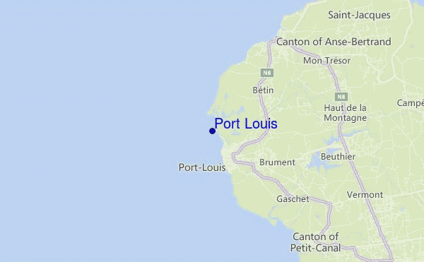 locatiekaart van Port Louis