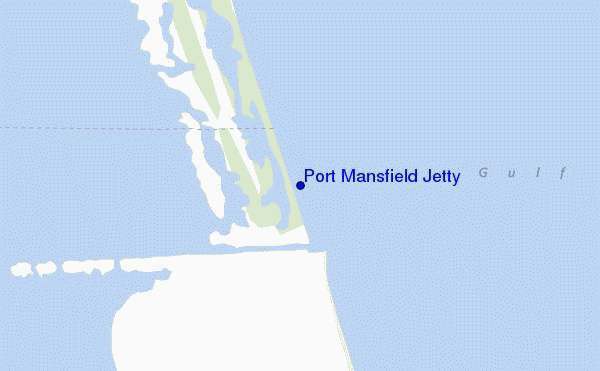 locatiekaart van Port Mansfield Jetty