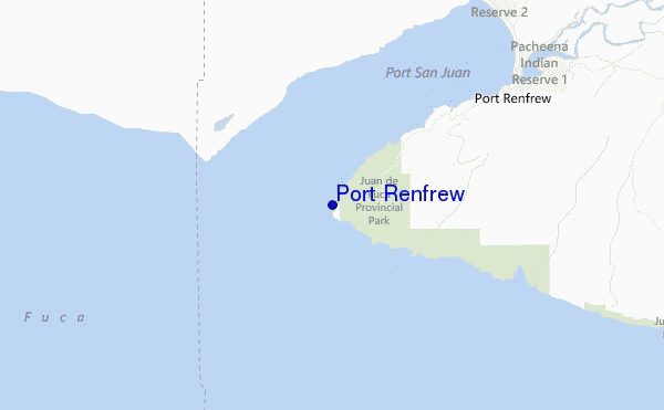locatiekaart van Port Renfrew