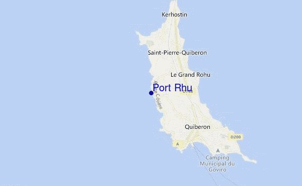 locatiekaart van Port Rhu