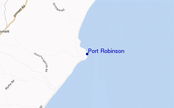 locatiekaart van Port Robinson