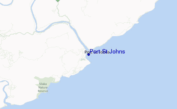locatiekaart van Port St Johns