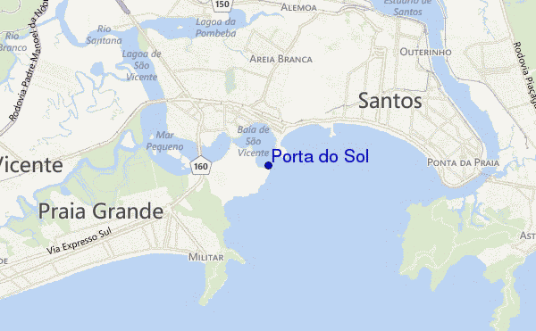 locatiekaart van Porta do Sol
